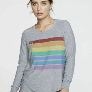 NWT Chaser Rainbow Weekend sweatshirt size S